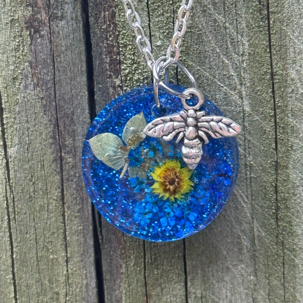 Gorgeous Sunflower in the Sky Pendant